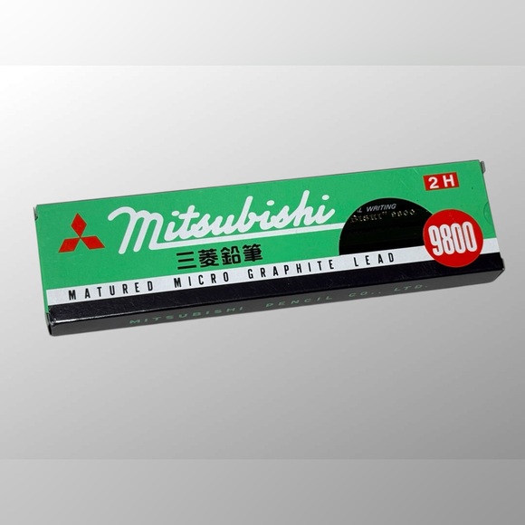 Mitsubishi Matured Micro Graphite Lead “Mitsu-Bishi” 9800 2H Three Boxes NEW - Picture 4 of 4